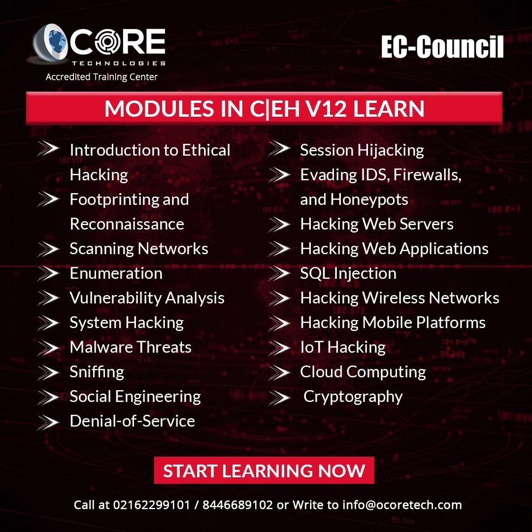 Ocore Ethical Hacking Certification course Image